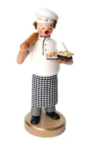 Räuchermann Keksbäcker Höhe 23 cm NEU Räucherfigur Rauchmann Rauchfigur Seiffen - Bild 1 von 1