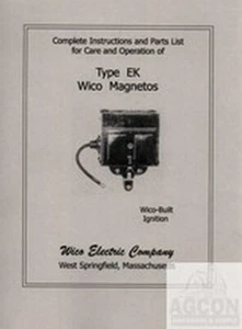 Manual de piezas de instrucciones de servicio Wico Magneto tipo EK - Imagen 1 de 3