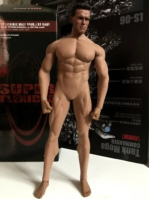 1/6 PHICEN Cuerpo Masculino M34 Sin Costuras Muscular Arnold Schwarzenegger Cabeza Esculpida Juguete Foto 1 de 4
