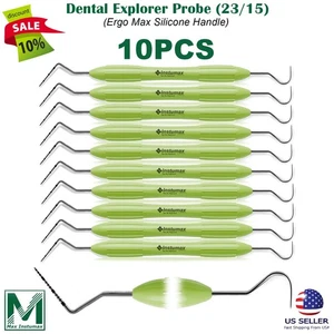 10X Dental Explorer-Probe 23/15UNC Hollow Handle,High Quality Dental Instruments - Picture 1 of 5