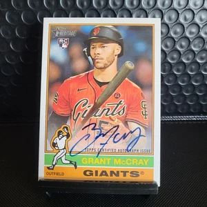 🔥 2025 Topps Heritage – Grant McCray Real One Autograph RC – Giants – ROA-GM 🔥 - Picture 1 of 3