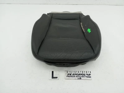 Cojín de asiento inferior de cuero delantero izquierdo para conductor Saab 9-3 negro para 2004-2011 04 05 Foto 1 de 4