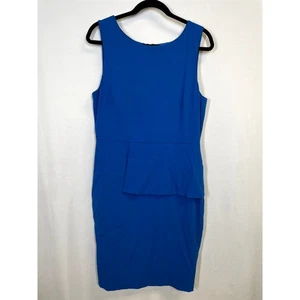 Badgley Mischka ärmelloses Schößchenkleid Ozeanblau Größe 14 430 $ - Bild 1 von 10