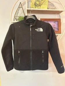 The North Face Kids Teen Medium M 10 Denali Polartec Fleece Jacket, Black - Picture 1 of 4