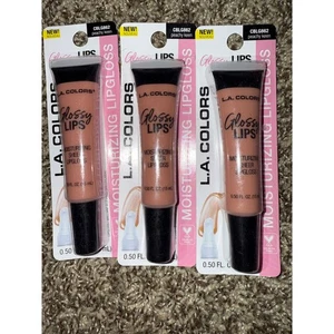 L.A.Colors Brillo Labial Transparente Hidratante Labios Brillante CBLG862 Peachy Keen Paquete de 3 - Imagen 1 de 2