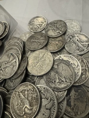 Lote de medio dólar Walking Liberty 90% plata Estate ELIGE CANTIDAD ENVÍO GRATUITO Foto 1 de 4