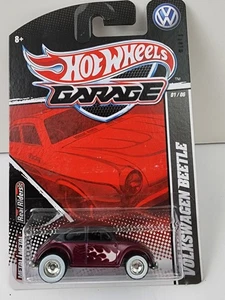 Hot Wheels Garage VW VOLKSWAGEN BEETLE Purple flames / A21 - Picture 1 of 4