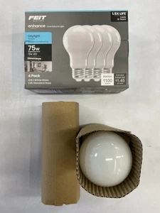 4 Count/Pack 75-Watt Equivalent A19|E26 Standard Base Daylight Enhanced LED - Picture 1 of 2