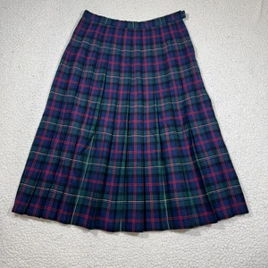 Maxi Falda Plisada De Colección Pendleton Para Mujer Malcolm Tartán A Cuadros Lana Virgen Talla 16 - Imagen 1 de 5