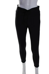 The Upside Womens Hype Striped Drawstring Tied Jogger Pants Black Size 10 - Picture 1 of 6