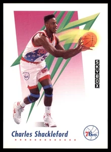 1991-92 SkyBox #639 Charles Shackleford Philadelphia 76ers - Picture 1 of 2