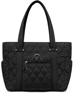 Tote Bag da Donna,Tote Bag con Cerniera e Scomparto,Quilted Puffy Travel... - Foto 1 di 7