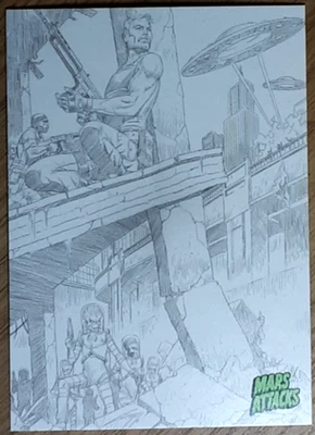 2015 Mars Attack's Occupation Concept Card 29 UNDER SEIGE. - Image 1 of 3