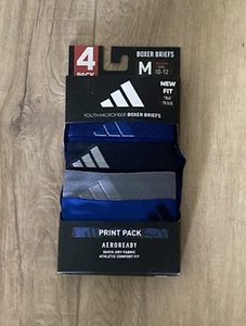 Adidas Youth Boxer Briefs Size Medium (10-12) Quick Dry Fabric Athletic Fit - Picture 1 of 1