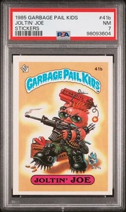 1985 Topps OS1 Garbage Pail Kids Series 1 JOLTIN' JOE 41b Matte Card PSA 7 - Picture 1 of 2