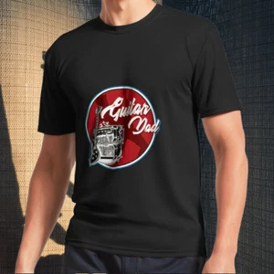 Maglietta Guitar Dad Chitarrista Elettrico Amplificatore Logo Uomo Divertente Taglia dalla S alla 5XL - Foto 1 di 4