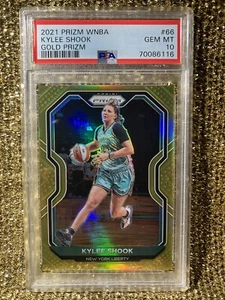 Kylee Shook 2021 Prizm WNBA GOLD 5/10 New York Liberty RC PSA 10 - Picture 1 of 2