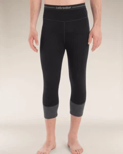 Icebreaker Men's Merino 260 ZoneKnit 3/4 Thermal Leggings Medium NWT - Picture 1 of 8