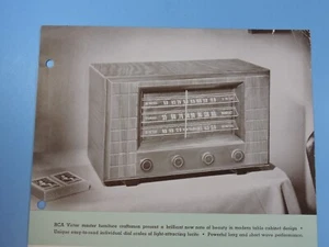 Vintage RCA Victor Company - Dealer Sales Promotion Tube Radio Models 50 & 62 - Picture 1 of 11