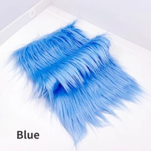 Faux Fur Fabric 8CM Long Fluffy DIY Material Sewing Toy Doll Hair 25*45CM Crafts - Picture 1 of 30