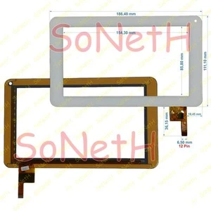 Vetro Touch screen 7,0" Mediacom SmartPad 706I M-MP706i Tablet PC Bianco - Foto 1 di 1