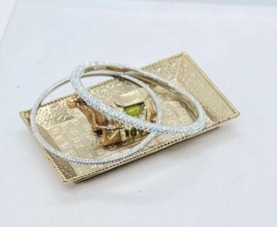 "Nuevo juego de 2 brazaletes efecto AB Juicy Couture, tamaño 2,5"" diámetro" Foto 1 de 4