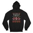 Santa Squad Sweatshirt Ugly Sweater Theme Merry and Bright Christmas Hoodie