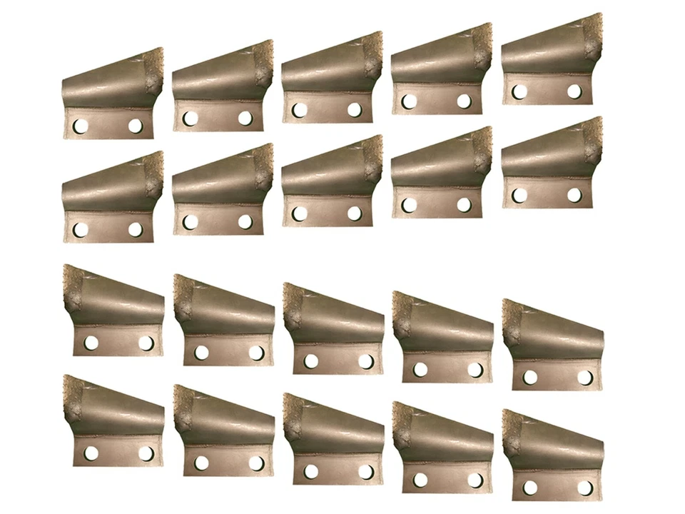 10 RH & 10 LH Carbide Trenching Teeth- B135910, B135911, 3" Centers on Bolt Hole - Image 1 of 2