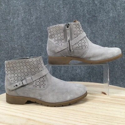 Teva Botas Mujer 9 De La Vina Botines Gris Gamuza Cremallera Lateral Cuña Informal Foto 1 de 4