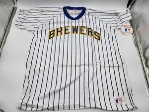 Vintage Rawlings Milwaukee Brewers Short Sleeve T-Shirt Mens XLarge Made USA XL - Picture 1 of 6