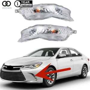 Right&Left Side For 2015-2017 Toyota Camry LE SE Bumper Fog Lights Lamps w/Bulbs - Picture 1 of 11