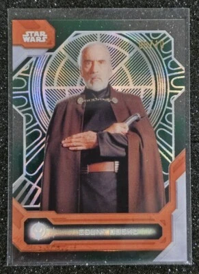 Topps 2024 Star Wars High Tek Count Dooku Attack of the Clones Green 09/10 #25 - Image 1 of 4