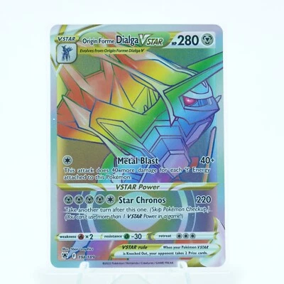 Origin Forme Dialga VSTAR (Secret) 198/189 SWSH10: Astral Radiance Holo Pokemon - Image 1 of 3
