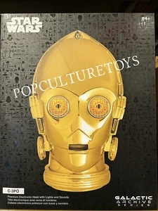 Disney D23 Expo Star Wars Galactic Archive Series C-3PO Light Sounds Helmet NEW - Picture 1 of 2