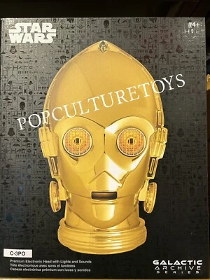 Disney D23 Expo Star Wars Archivo Galáctico Serie C-3PO Luz Sonidos Casco NUEVO Foto 1 de 2