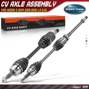 2x Front CV Axle Assembly for Mazda 3 2014-2018 L4 2.0L Automatic Transmission - Picture 1 of 11