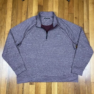 Greg Norman 1/4 Zip Pullover Mens 2XL Golf Mock Neck Outdoor Purple - Picture 1 of 14