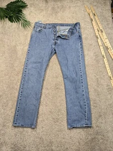 Vintage Levis 501 XX Jeans Mens 36x32 Blue Button Fly Faded Light Denim 501XX 36 - Picture 1 of 9