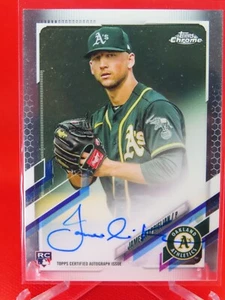 2021 Topps Chrome Rookie Auto James Kaprielian #RA-JK Rookie Auto RC - Picture 1 of 2