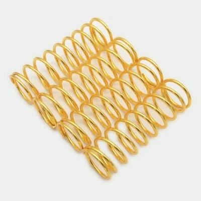 4pcs Thicker Harder Steel Springs Gold for 1/6 XRT Shock 7861 - Image 1 of 4