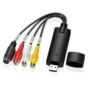 SCHEDA ACQUISIZIONE VIDEO CONVERTITORE VHS IN DIGITALE, ADATTATORE DA VHS A USB - Foto 1 di 10
