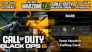 CoD Black Ops 6 BO6 - Dr Squatch Card - VERY RARE - ALL REGIONS - FREE SHIP - Picture 1 of 1