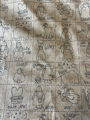 “First Christmas “ Tammy DeYoung  Cotton Fabric, SSI, BTY - Image 1 of 4