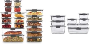 Rubbermaid Brilliance BPA-frei 44-teiliges Lebensmittelbehälter-Set, luftdicht - Bild 1 von 6