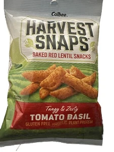 Harvest Snaps Green Pea Snack Crisps Tomato Basil 2.0 oz ( Pack of 4) - Picture 1 of 4