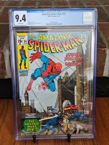 AMAZING SPIDER-MAN #95 CGC 9.4 WHITE PAGES MARVEL COMICS 1971 - Picture 1 of 4