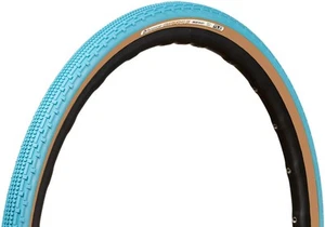 Panaracer GravelKing SK Tire - 700 x 32, Tubeless, Folding, Turquoise/Brown - Picture 1 of 2