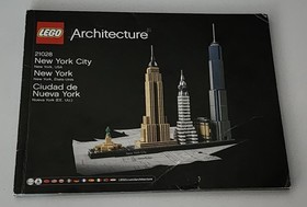 Lego Architecture 21028 New York City Instruction Manual ONLY 2016