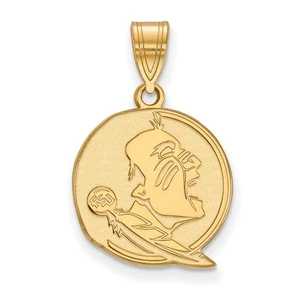 10K Gelbgold LogoArt Florida State University Seminole Medium Anhänger 1,66gm - Bild 1 von 2