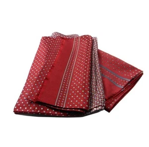 Bufanda Elegante Rojo Burdeos Seda para Hombre Individual Varios Made IN Italy - Imagen 1 de 13